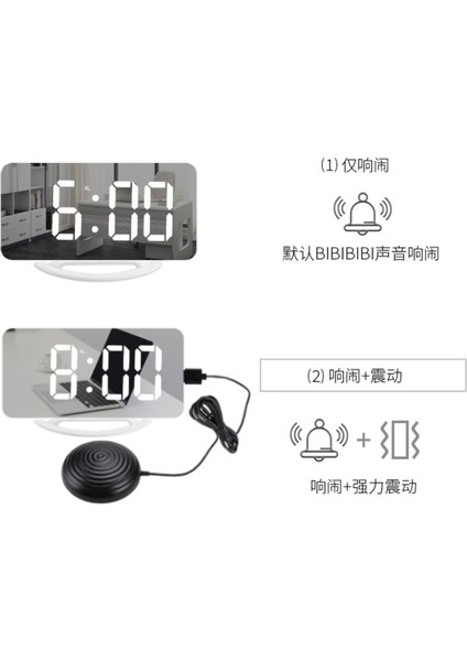 2022 Titreşimli Alarm Saat Creative LED (Yurt Dışından)