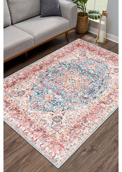 Şönil Halı, Makinada Yıkanabilir, Kaymaz Dokuma Taban, Modern & Dekoratif Tasarım FR84