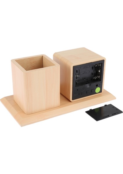 Mini Ahşap Alarm Saatli Kalem Kutusu Dijital Sessiz (Yurt Dışından) indirimleri
