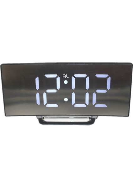 Yaratıcı Yüzey LED Saat 6507 Beyaz Sessiz Alarm (Yurt Dışından)