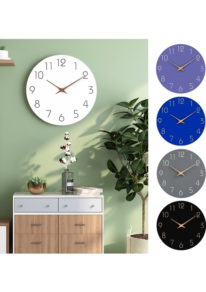 Sessiz Ahşap Duvar Saati Sessiz Süpürme Minimalist Tasarım (Yurt Dışından) fırsatları