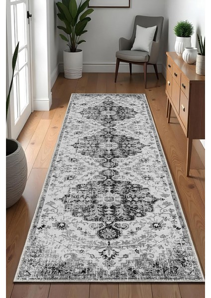 Şönil Halı, Makinada Yıkanabilir, Kaymaz Dokuma Taban, Modern & Dekoratif Tasarım FR527