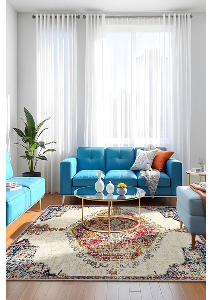 Şönil Halı, Makinada Yıkanabilir, Kaymaz Dokuma Taban, Modern & Dekoratif Tasarım FR888 fiyatları