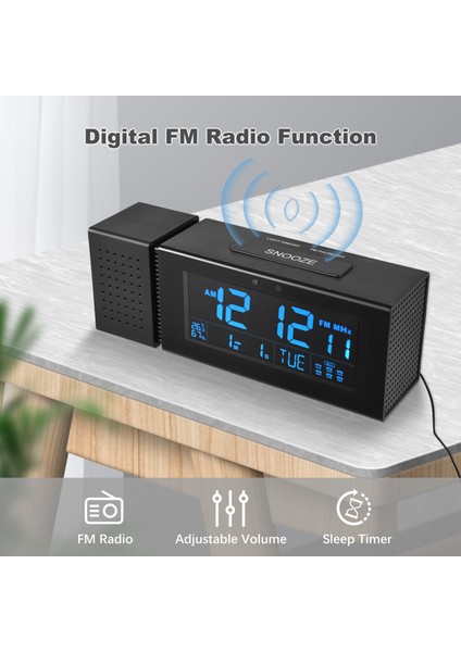 Çok Fonksiyonlu Dijital Alarm Saat 7 Arka Işık Rengi Sıcaklık Gösterimi (Yurt Dışından) indirimleri