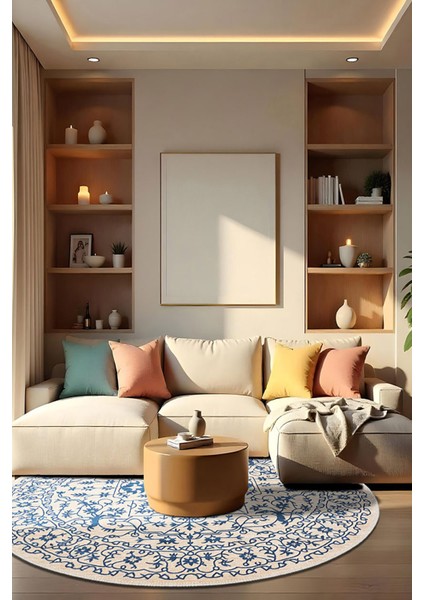 Şönil Halı, Makinada Yıkanabilir, Kaymaz Dokuma Taban, Modern & Dekoratif Tasarım FR726 modelleri