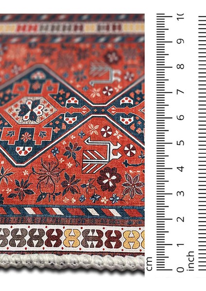 Şönil Halı, Makinada Yıkanabilir, Kaymaz Dokuma Taban, Modern & Dekoratif Tasarım FR1017