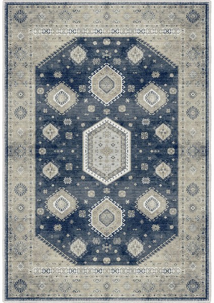 Şönil Halı, Makinada Yıkanabilir, Kaymaz Dokuma Taban, Modern & Dekoratif Tasarım FR905