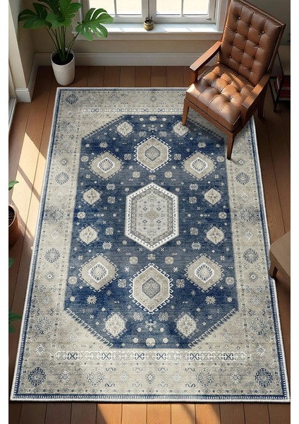 Şönil Halı, Makinada Yıkanabilir, Kaymaz Dokuma Taban, Modern & Dekoratif Tasarım FR905