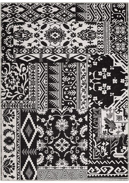 Şönil Halı, Makinada Yıkanabilir, Kaymaz Dokuma Taban, Modern & Dekoratif Tasarım FR1068