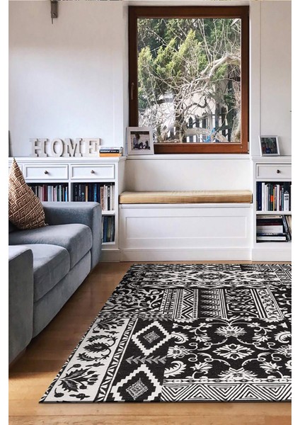 Şönil Halı, Makinada Yıkanabilir, Kaymaz Dokuma Taban, Modern & Dekoratif Tasarım FR1068 modelleri