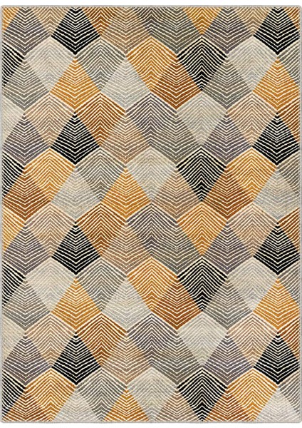 Şönil Halı, Makinada Yıkanabilir, Kaymaz Dokuma Taban, Modern & Dekoratif Tasarım FR1095