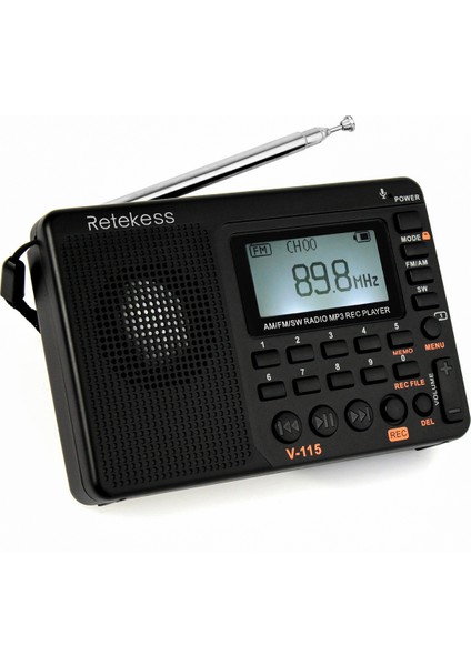 Retekess V - 115 Radyo Tüm Band Kaydedici Mp3 Oynatıcı (Yurt Dışından) fiyatları