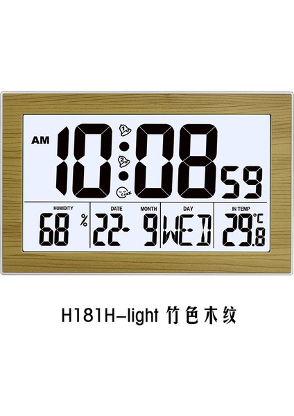 Ahşap Desenli Alarm Saat H180H Sıcaklık Nem Göstericisi (Yurt Dışından) modelleri