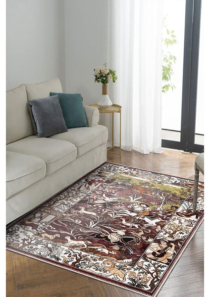 Şönil Halı, Makinada Yıkanabilir, Kaymaz Dokuma Taban, Modern & Dekoratif Tasarım FR165