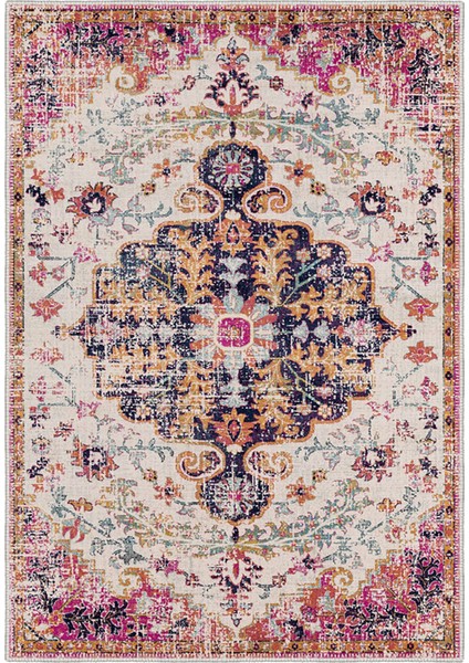 Şönil Halı, Makinada Yıkanabilir, Kaymaz Dokuma Taban, Modern & Dekoratif Tasarım FR518