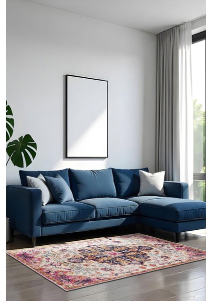 Şönil Halı, Makinada Yıkanabilir, Kaymaz Dokuma Taban, Modern & Dekoratif Tasarım FR518 modelleri