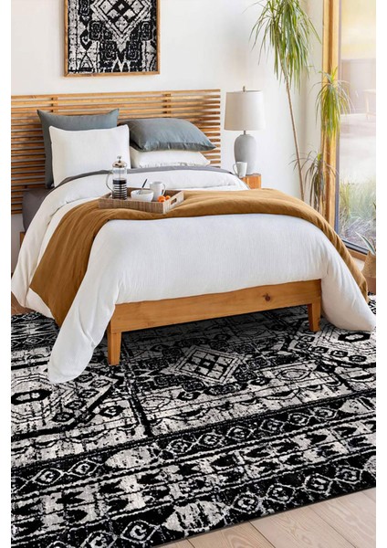 Şönil Halı, Makinada Yıkanabilir, Kaymaz Dokuma Taban, Modern & Dekoratif Tasarım FR1061