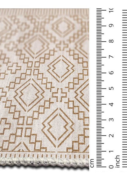 Şönil Halı, Makinada Yıkanabilir, Kaymaz Dokuma Taban, Modern & Dekoratif Tasarım FR1041