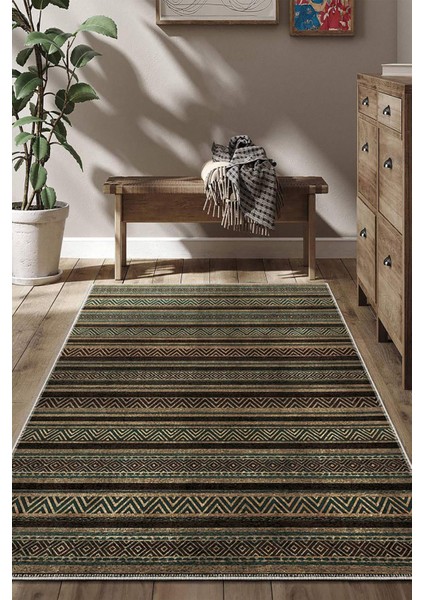 Şönil Halı, Makinada Yıkanabilir, Kaymaz Dokuma Taban, Modern & Dekoratif Tasarım FR1282