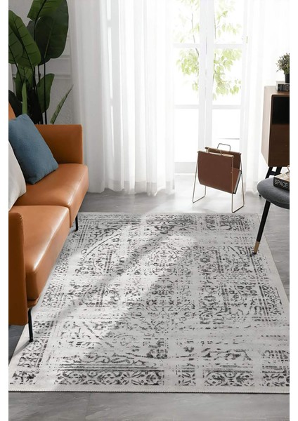 Şönil Halı, Makinada Yıkanabilir, Kaymaz Dokuma Taban, Modern & Dekoratif Tasarım FR1426