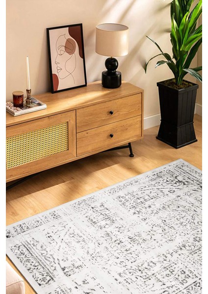 Şönil Halı, Makinada Yıkanabilir, Kaymaz Dokuma Taban, Modern & Dekoratif Tasarım FR1426