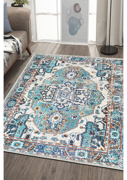 Şönil Halı, Makinada Yıkanabilir, Kaymaz Dokuma Taban, Modern & Dekoratif Tasarım FR311