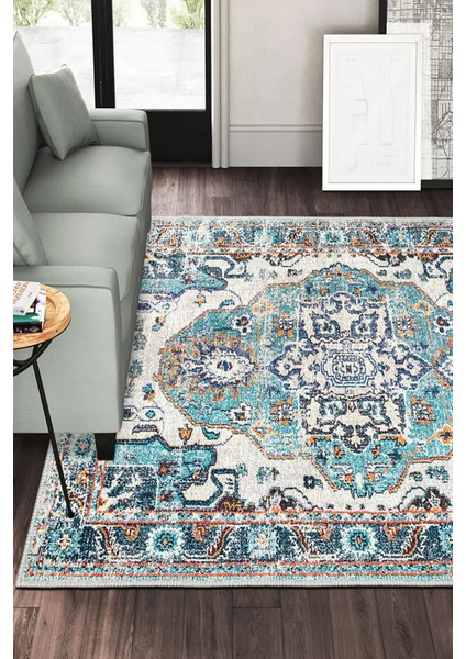 Şönil Halı, Makinada Yıkanabilir, Kaymaz Dokuma Taban, Modern & Dekoratif Tasarım FR311