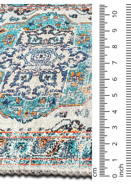 Şönil Halı, Makinada Yıkanabilir, Kaymaz Dokuma Taban, Modern & Dekoratif Tasarım FR311