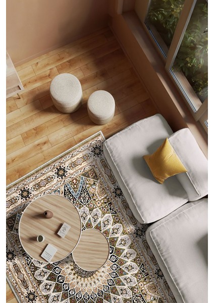 Şönil Halı, Makinada Yıkanabilir, Kaymaz Dokuma Taban, Modern & Dekoratif Tasarım FR133