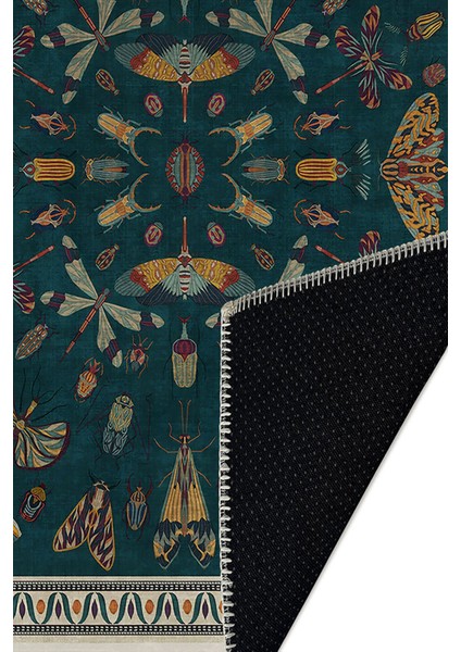 Şönil Halı, Makinada Yıkanabilir, Kaymaz Dokuma Taban, Modern & Dekoratif Tasarım FR762 fırsatları