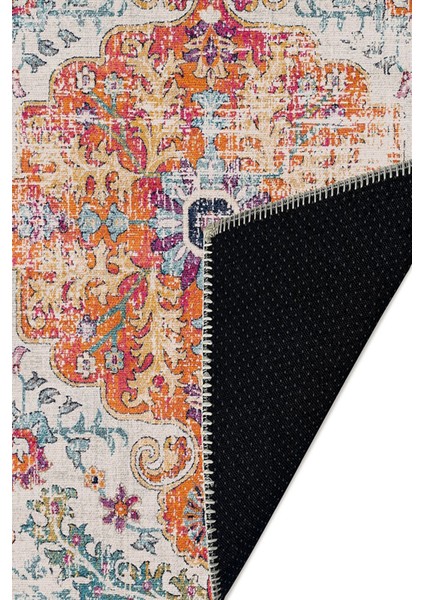 Şönil Halı, Makinada Yıkanabilir, Kaymaz Dokuma Taban, Modern & Dekoratif Tasarım FR514