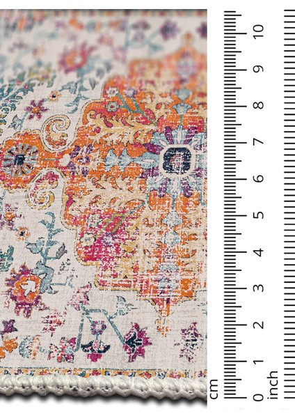 Şönil Halı, Makinada Yıkanabilir, Kaymaz Dokuma Taban, Modern & Dekoratif Tasarım FR514