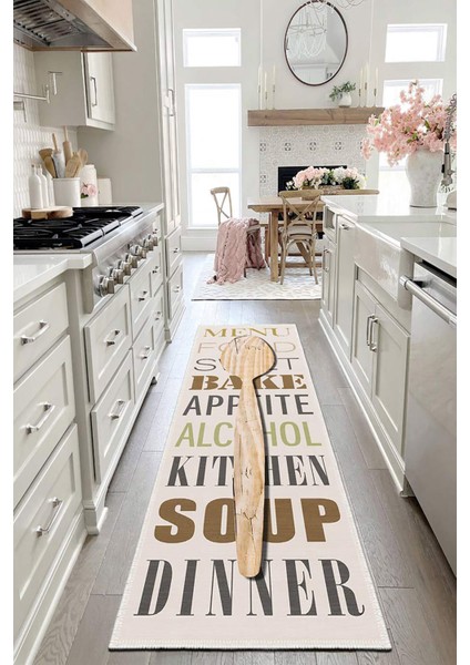 Mutfak Halısı, Yıkanabilir Şönil, Kaymaz Dokuma Taban, Leke Tutmaz, Ince Modern Tasarım FR198 fiyatları