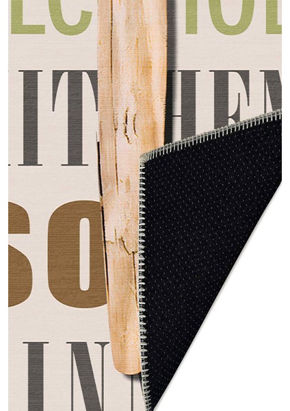 Mutfak Halısı, Yıkanabilir Şönil, Kaymaz Dokuma Taban, Leke Tutmaz, Ince Modern Tasarım FR198 fırsatları