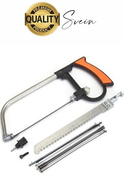 Çok Amaçlı Ev Tipi Güçlü 4 Yedek Bıçak Ayarlanabilir Ahşap Lastik Boru Kesim Kıl Testere Kesme Seti