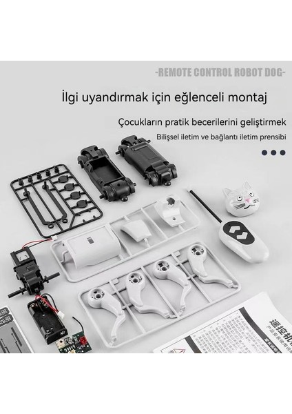 Uzaktan Kumanda Montaj Mekanik Köpek Dıy Yürüyen Oyuncak Köpek (Yurt Dışından)