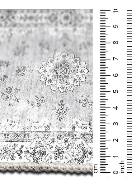 Şönil Halı, Makinada Yıkanabilir, Kaymaz Dokuma Taban, Modern & Dekoratif Tasarım FR945