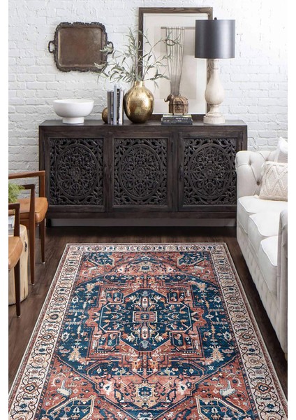 Şönil Halı, Makinada Yıkanabilir, Kaymaz Dokuma Taban, Modern & Dekoratif Tasarım FR1379