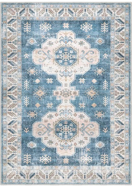 Şönil Halı, Makinada Yıkanabilir, Kaymaz Dokuma Taban, Modern & Dekoratif Tasarım FR1354