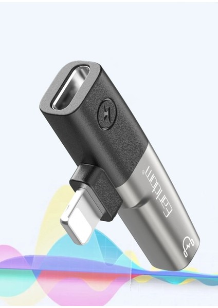 OT107L Lightning To 3.5mm ve Lightning Çıkış Dönüştürücü