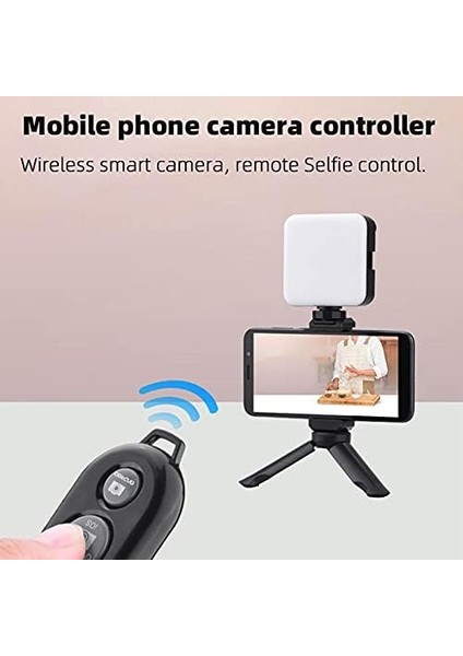 Vlogging Seti Video Kiti Tripod Mikrofon LED Işık Telefon Tutucu Kumandalı Selfie Vlog Tiktok Youtube