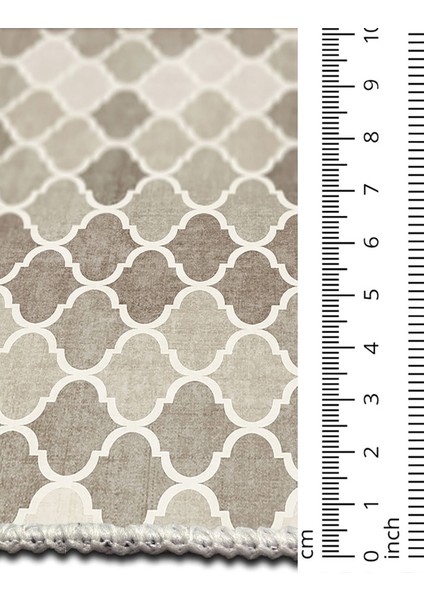 Şönil Halı, Makinada Yıkanabilir, Kaymaz Dokuma Taban, Modern & Dekoratif Tasarım FR743