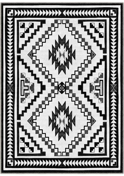 Şönil Halı, Makinada Yıkanabilir, Kaymaz Dokuma Taban, Modern & Dekoratif Tasarım FR1152