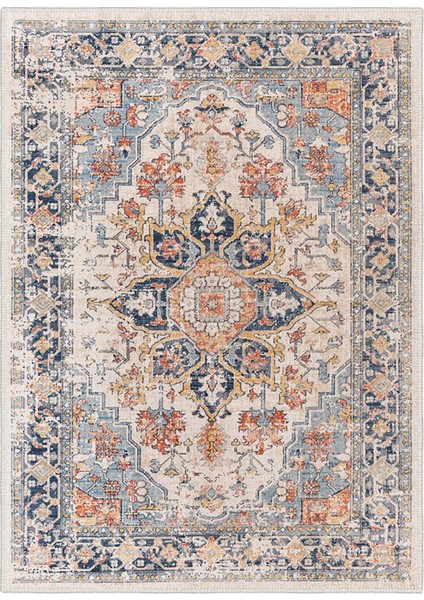 Şönil Halı, Makinada Yıkanabilir, Kaymaz Dokuma Taban, Modern & Dekoratif Tasarım FR587