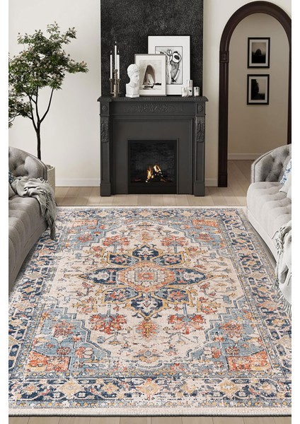 Şönil Halı, Makinada Yıkanabilir, Kaymaz Dokuma Taban, Modern & Dekoratif Tasarım FR587