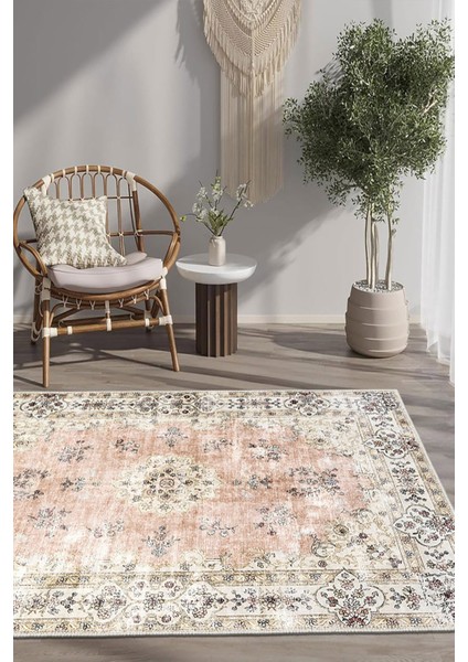 Şönil Halı, Makinada Yıkanabilir, Kaymaz Dokuma Taban, Modern & Dekoratif Tasarım FR941