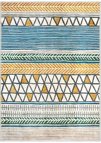 Şönil Halı, Makinada Yıkanabilir, Kaymaz Dokuma Taban, Modern & Dekoratif Tasarım FR1310