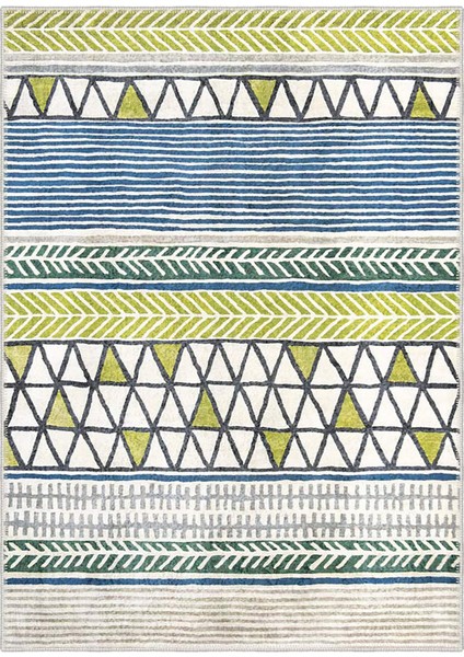 Şönil Halı, Makinada Yıkanabilir, Kaymaz Dokuma Taban, Modern & Dekoratif Tasarım FR1303