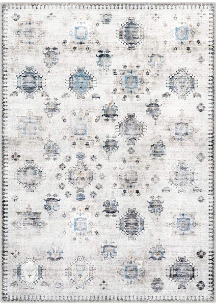 Şönil Halı, Makinada Yıkanabilir, Kaymaz Dokuma Taban, Modern & Dekoratif Tasarım FR1283
