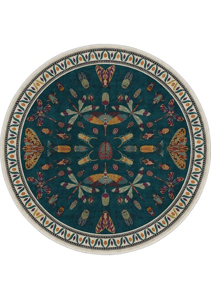 Şönil Halı, Makinada Yıkanabilir, Kaymaz Dokuma Taban, Modern & Dekoratif Tasarım FR783
